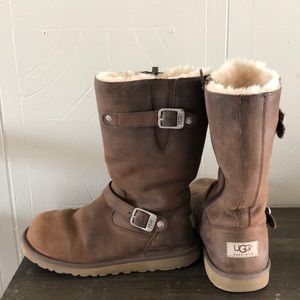 Leather ugg boots